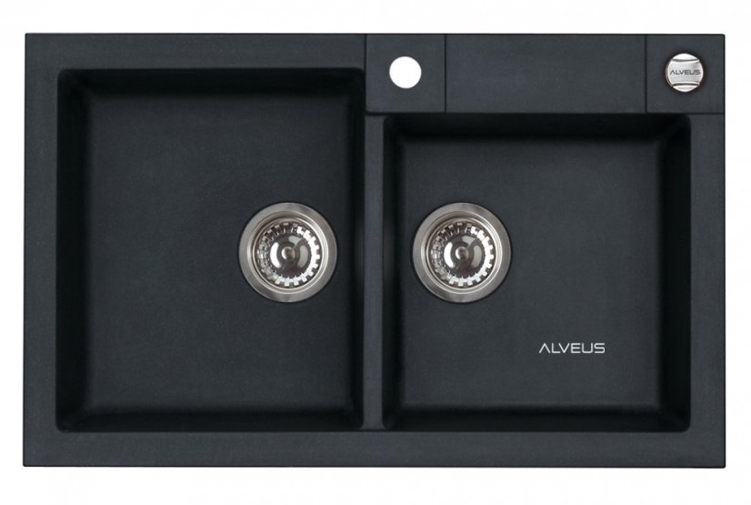 Alveus ROCK 90 G- 91 černá (780x480mm)+ pop- up sifon