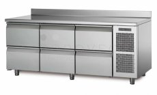 Coldline chladící stůl TA17/6M s deskou a zadním lemem