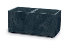 Květináč Prosperplast SIERRA CASE beton effect 77 cm antracit