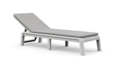 Lehátko Keter Atlas šedé s polstrem