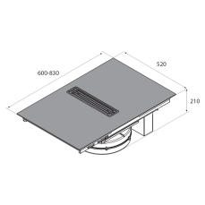 Indukční varná deska Airforce INNOVA ARTIS PRIMA 60 F černá
