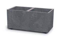 Květináč Prosperplast SIERRA CASE beton effect 77 cm šedý