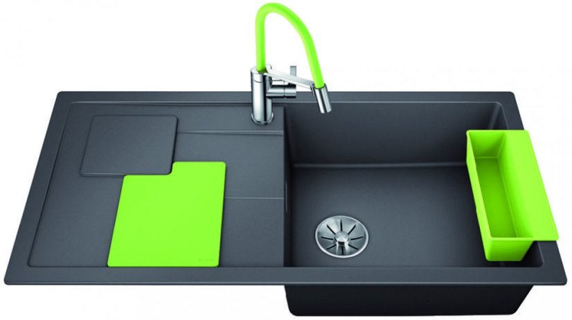 Blanco SITY XL 6 S InFino Silgranit šedá skála dřez vpravo přísl. kiwi