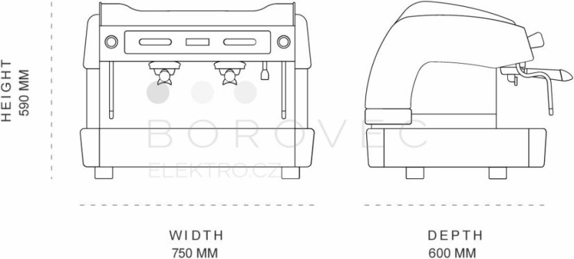 Fiamma dvoupákový kávovar COMPASS II DualBoiler (bílý)