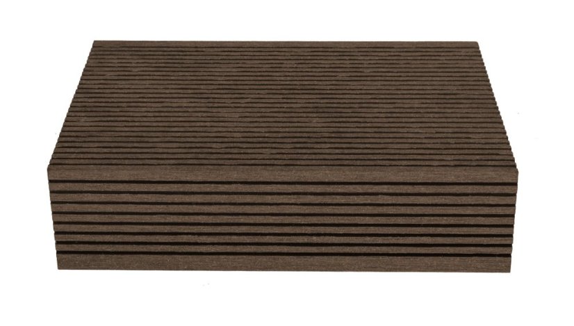 Terasové prkno G21 zakončovací, 2,5 x 14 x 400 cm, Indický teak WPC