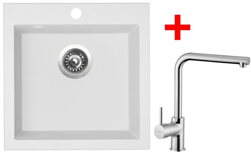 Sinks VIVA 455 Milk + Elka Sinks VIVA 455 Milk + Elka