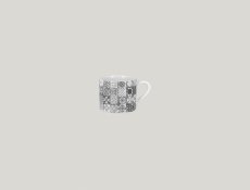 RAK Porcelain RAK Splendour šálek na espresso s uchem 11 cl – šedá | RAK-SRMSCU10