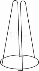 KROMO stojan na inventář nerez Ø220 x 420 mm
