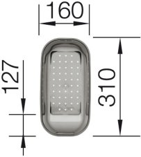 Miska transp.šedá NOVA,JOTA,MULTI,TIPO 310x160x127
