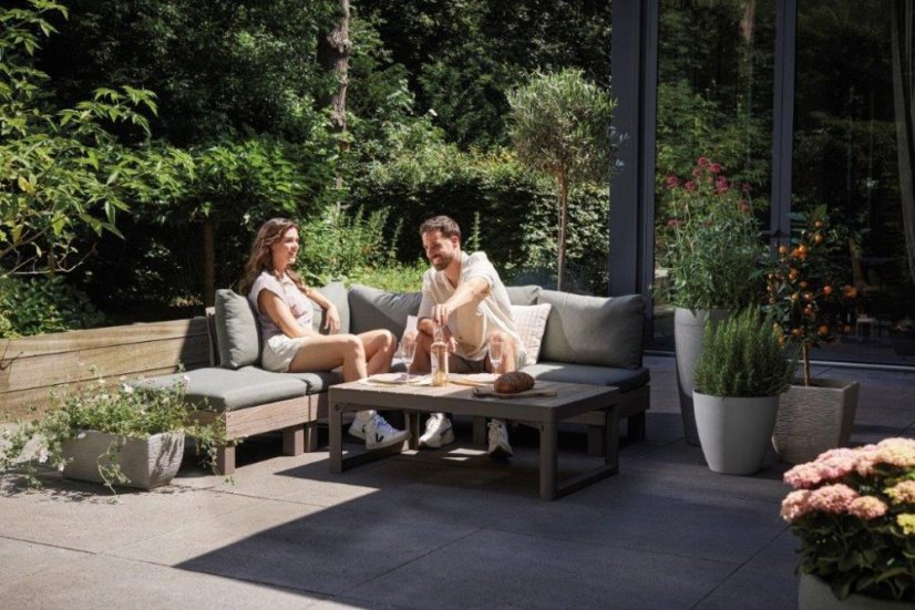 Zahradní nábytek Keter Elements 5místný modulární set ashwood