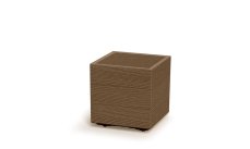 Květináč Prosperplast MADERA SQUARE eco wood 28,8 cm naturo