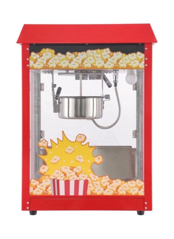 Stroj na výrobu popcornu, HENDI, Červená, 230V/1155W, 560x420x(H)760mm