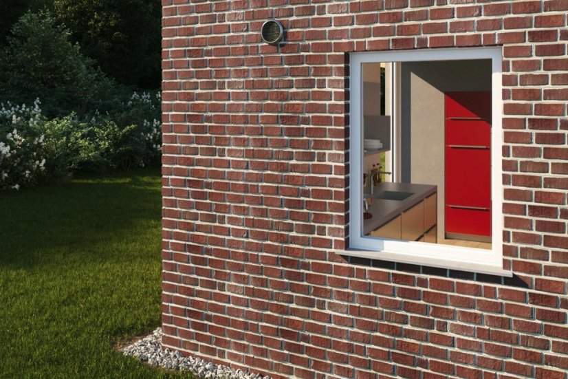 Naber P-Turbo 150 X - venkovní mřížka bez zpětné klapky nerez