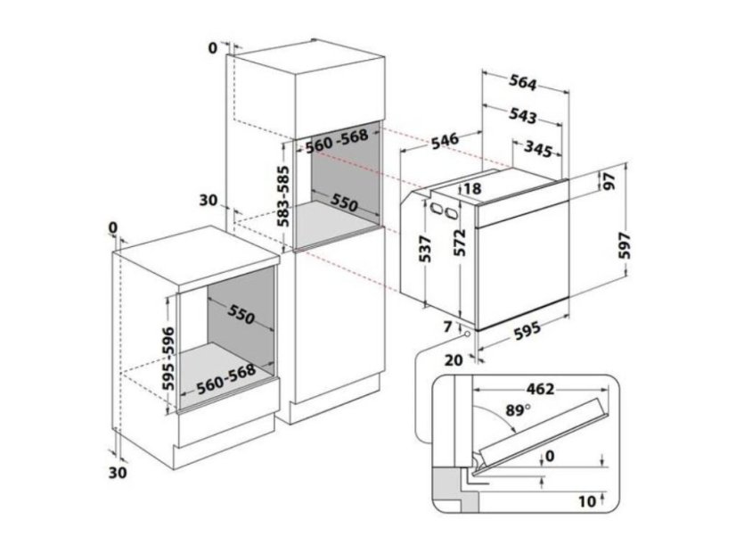 Vestavná trouba Whirlpool WOI4S8CM1SWA
