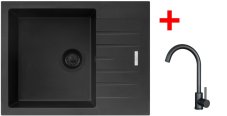 Sinks PERFECTO 650 BL Pureblack + ARCO černá matná