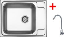 Sinks GRAND 630 + ELASTA nerez/šedá