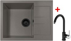 Sinks AMANDA 650 BL Nanotruffle + MIX 35 Nanoblack
