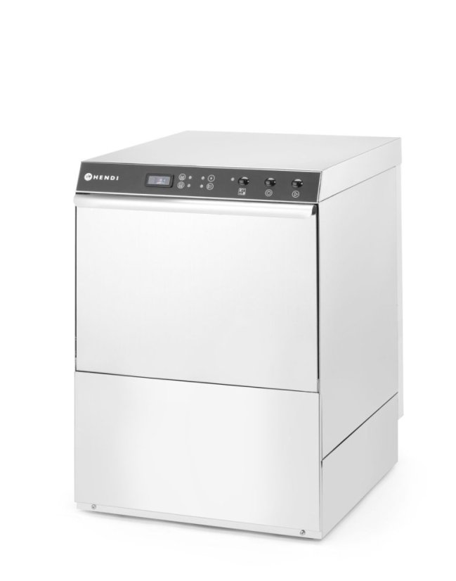 Myčka nádobí HENDI, s dávkovačem mycího prostředku i vypouštěcím čerpadlem, 400V/4900W