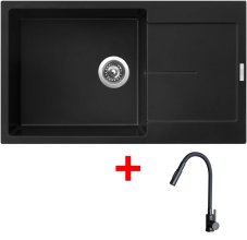 Sinks ULTIMA 860 XXL Pureblack + ELASTA S černá matná