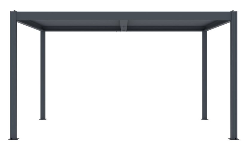 Bioklimatická pergola G21 Austin 4x3 m, antracitová hliníková