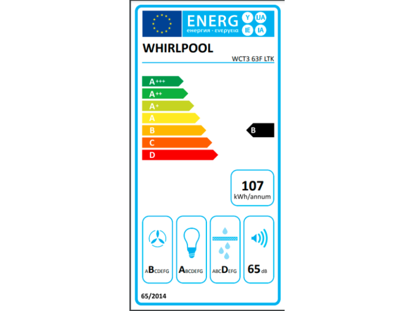 Vestavná digestoř Whirlpool WCT363FLTK