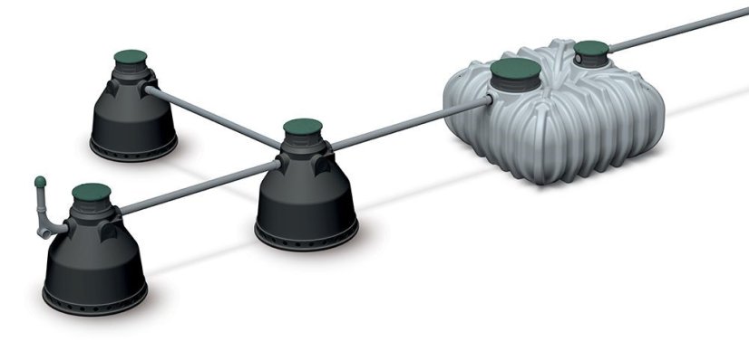 Podzemní nádrž Prosperplast UNGROUND R-5000 l černá