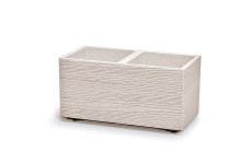 Květináč Prosperplast MADERA CASE eco wood 57,7 cm bílý eco