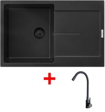 Sinks ULTIMA 790 BL Pureblack + ELASTA černá matná