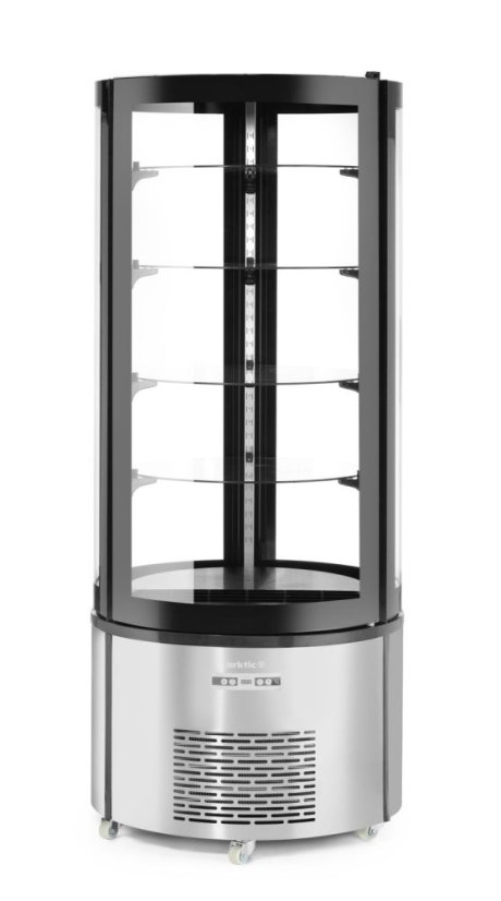 Chladicí vitrína, kulatá, Arktic, 230V/460W, ⌀680x(H)1755mm