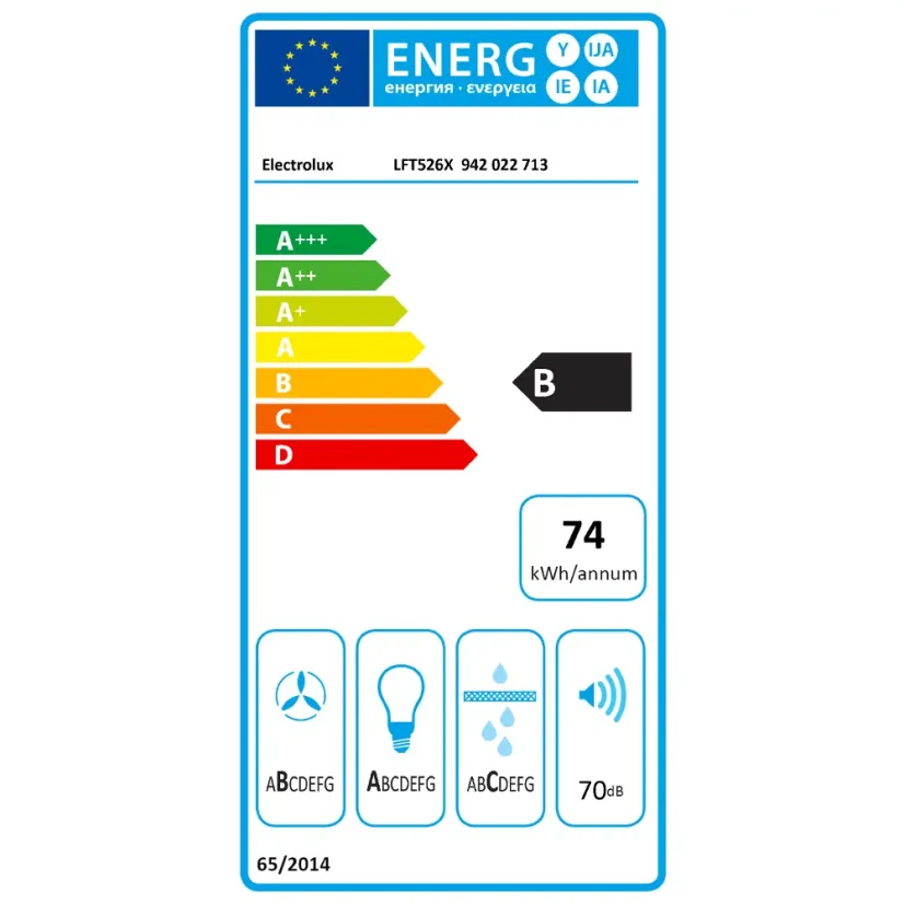 Komínová digestoř Electrolux LFT526X