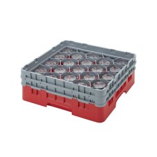 Cambro Koš Camrack 20 pozic, výška sklenice 13,2 cm - Červená