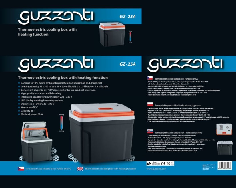 Autochladnička Guzzanti GZ 25A