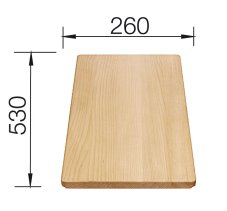 Krájecí deska buk 530x260