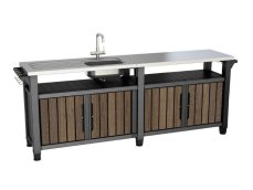 Grilovací stolek Keter UNITY Chef 415 l Walnut