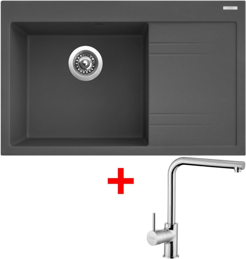Sinks RIM 780 L Titanium + Elka Sinks RIM 780 L Titanium + Elka