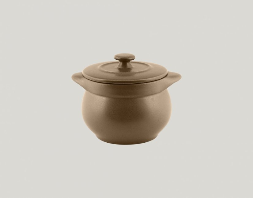 RAK Porcelain RAK Genesis mísa na polévku kulatá s pokličkou 45 cl, hnědá | RAK-GNCFST10CR RAK Porcelain RAK Genesis mísa na polévku kulatá s pokličkou 45 cl, hnědá | RAK-GNCFST10CR