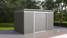 Zahradní domek G21 GRAH 700 - 340 x 206 cm, metalický šedý