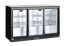 Barová chladnička s trojitými posuvnými dveřmi, Arktic, 254L, Černá, 230V/160W, 1350x520x(H)865mm