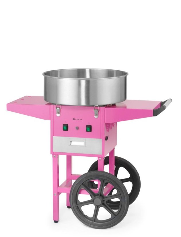 Stroj na výrobu cukrové vaty, HENDI, Pastelově růžová, 230V/1130W, 948x520x(H)914mm