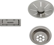 Odtoková sada InFino s přepadem C-overflow, satin platinum
