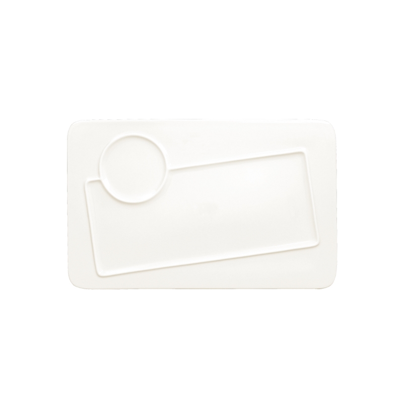 RAK Porcelain RAK Talíř obdélný, 2 zóny 35 × 22 cm | RAK-CRRE2Z