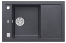 Alveus FORMIC 30/91 -černá-( 760x500mm) + pop-up sifon F