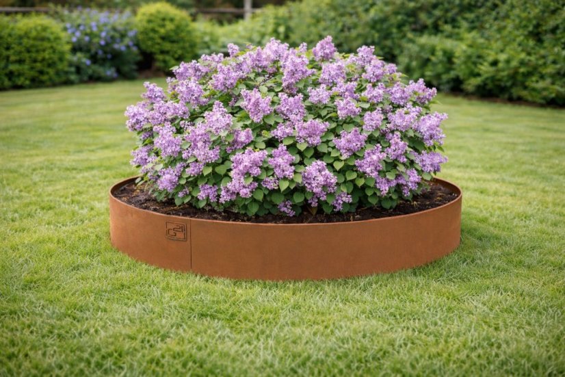 Zahradní obrubník G21 100 x 20 cm, kruhový, Corten