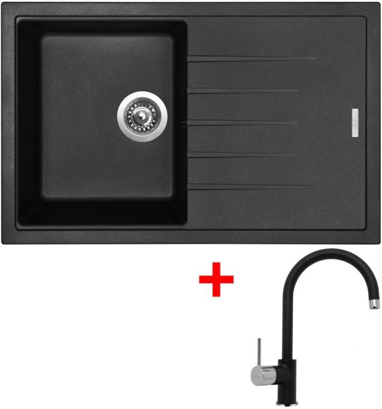 Sinks BEST 780 Pureblack + Vitalia GR Sinks BEST 780 Pureblack + Vitalia GR
