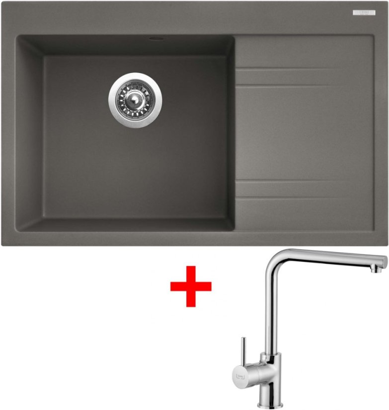 Sinks RIM 780 L Truffle + Elka Sinks RIM 780 L Truffle + Elka
