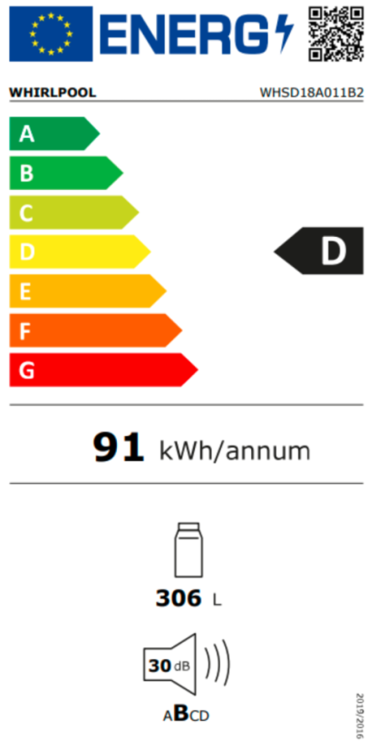 Vestavná chladnička Whirlpool WHSD18A011B2