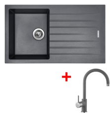 Sinks PERFECTO 860 Titanium + Vitalia GR