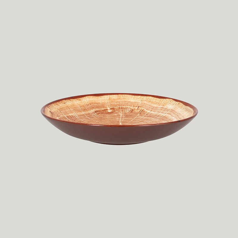 RAK Porcelain RAK Woodart talíř hluboký pr. 23 cm – světle hnědá | RAK-WDBUBC23TB RAK Porcelain RAK Woodart talíř hluboký pr. 23 cm – světle hnědá | RAK-WDBUBC23TB