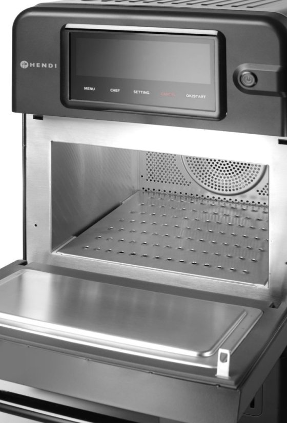 Vysokorychlostní pečící trouba CombiTurbo, HENDI, 18L, Černá, 230V/3000W, 402x735x(H)608mm