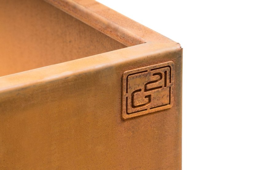 Vyvýšený záhon G21 132 x 32 x 132 cm, Corten